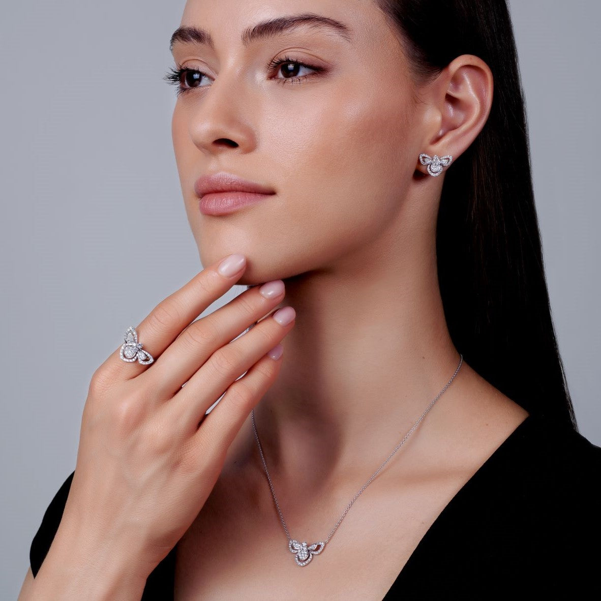 Bienen-Ring mit Diamanten