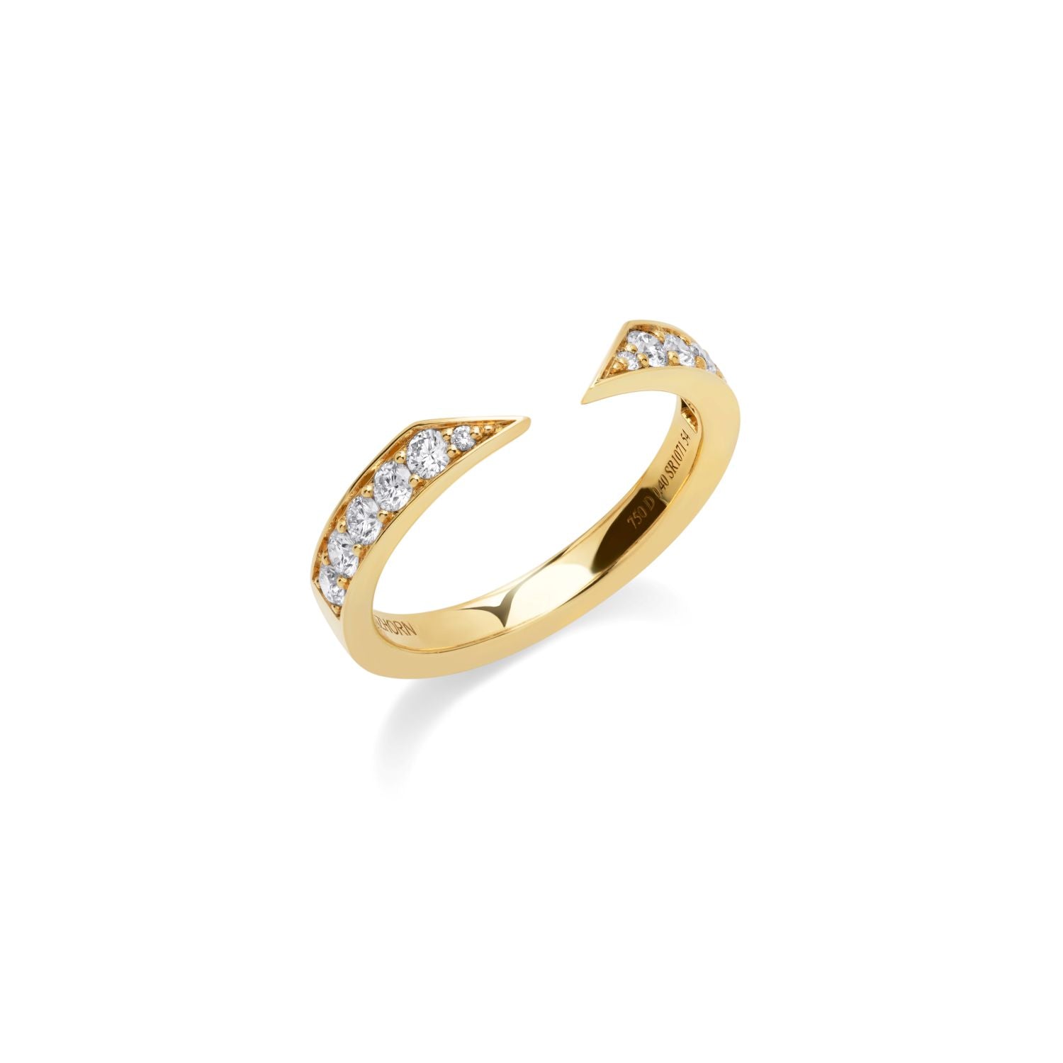 Open Pavé Diamond Ring