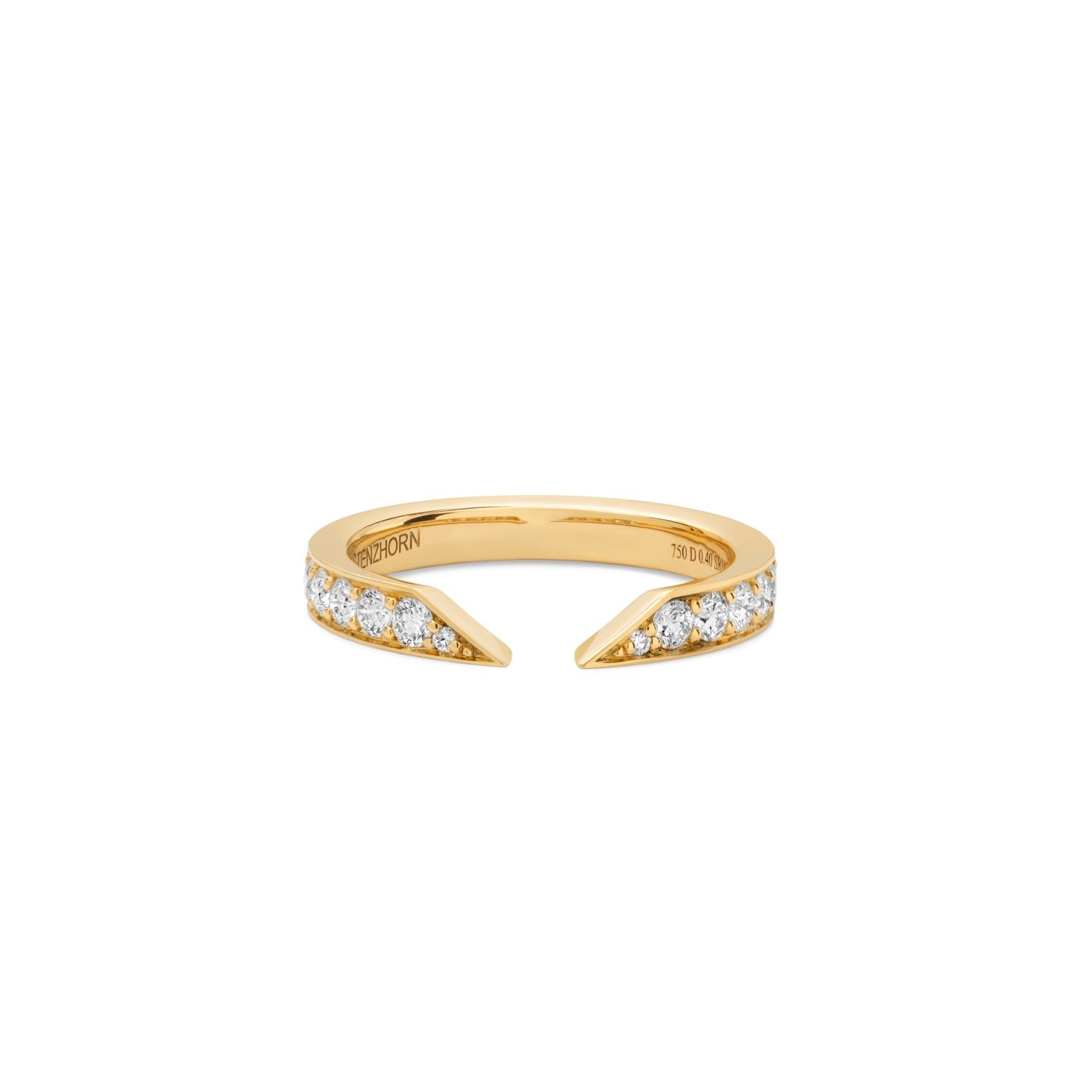 Open Pavé Diamond Ring