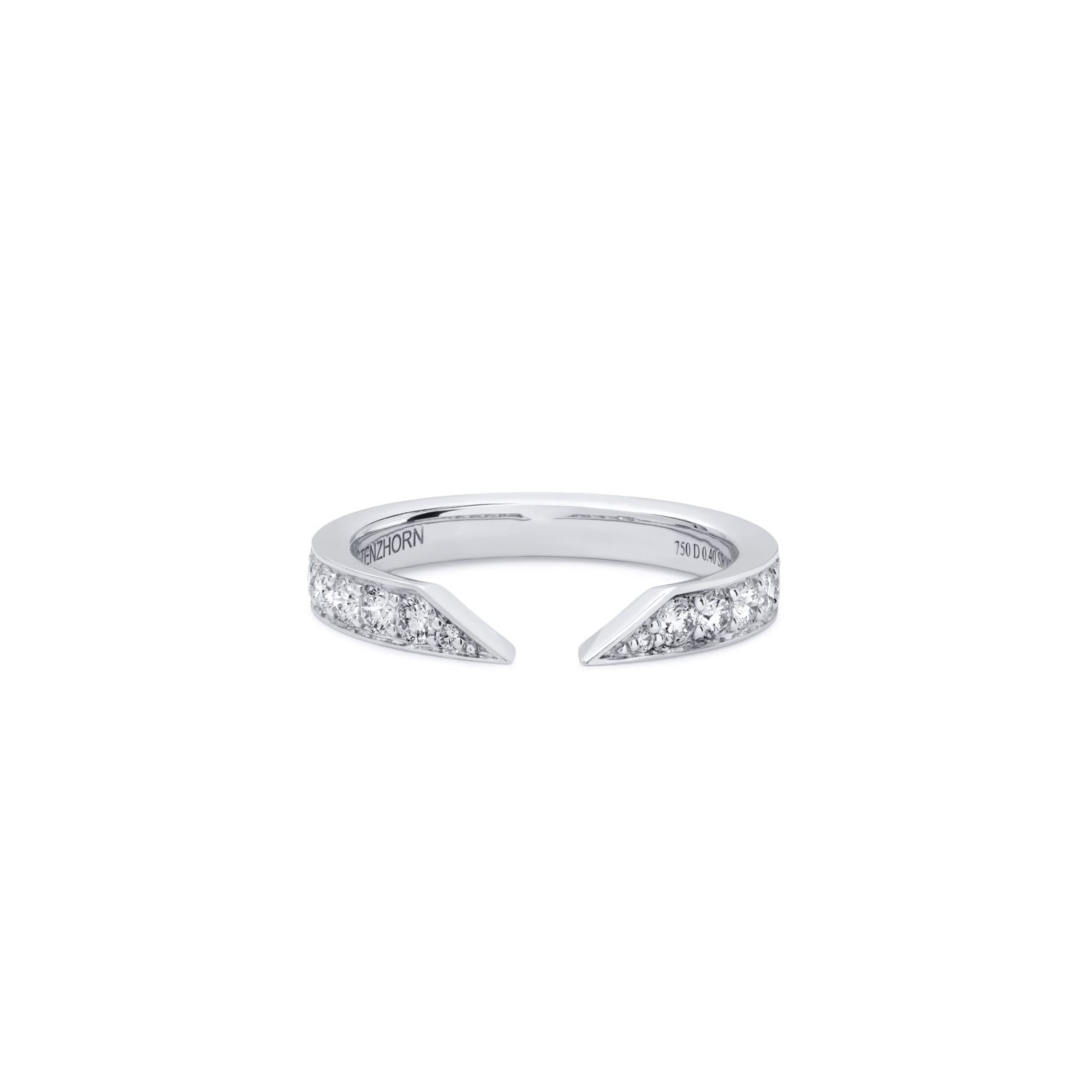 Open Pavé Diamond Ring