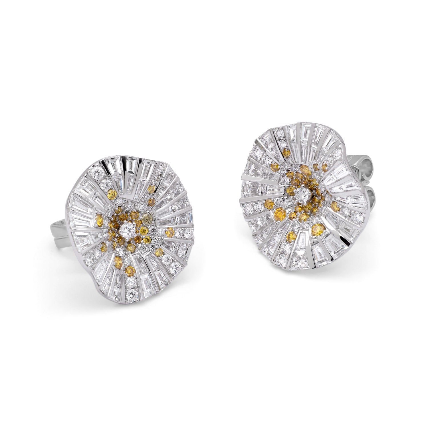 BELLE Earrings with yellow Diamonds
