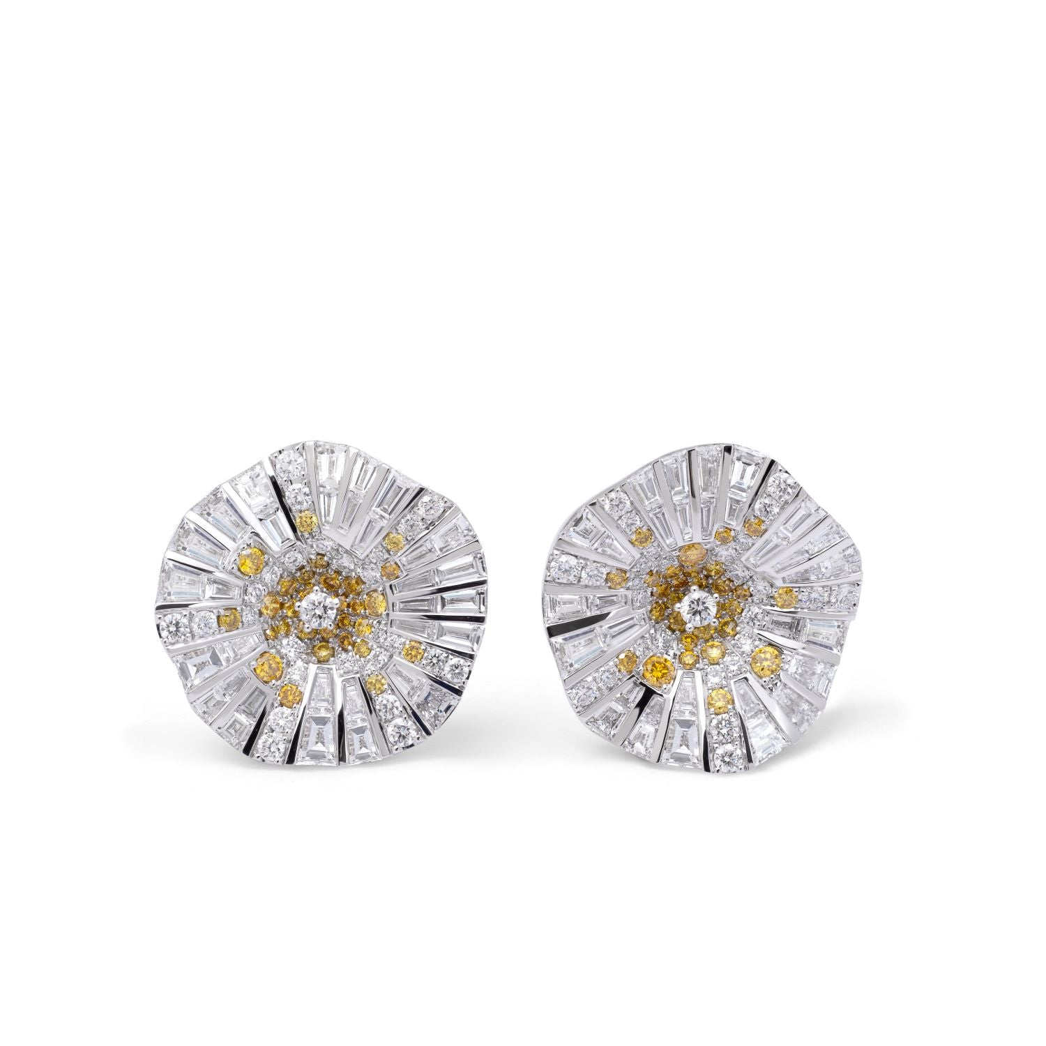 BELLE Earrings with yellow Diamonds