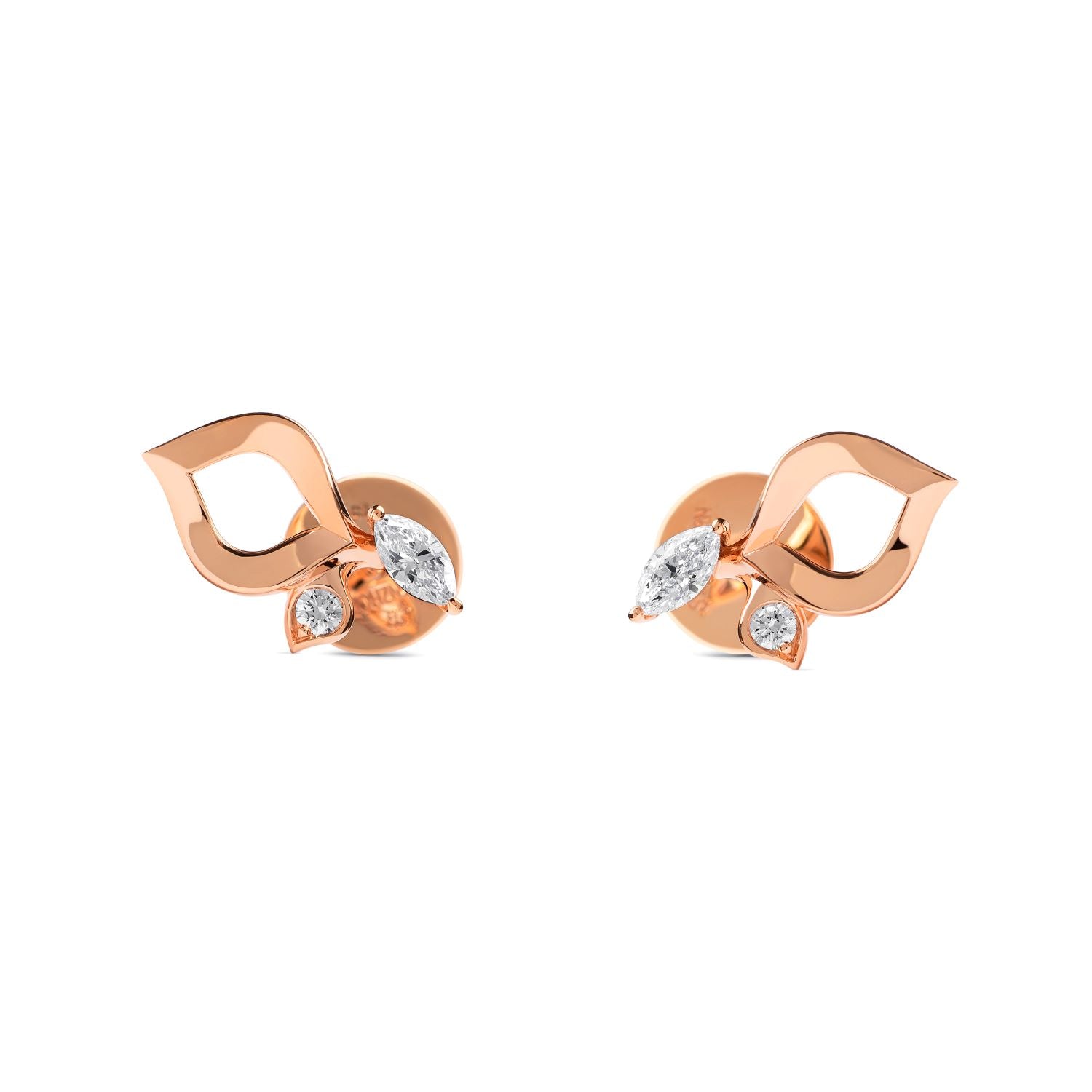 À FLEUR DE PARIS プチローズゴールドピアス