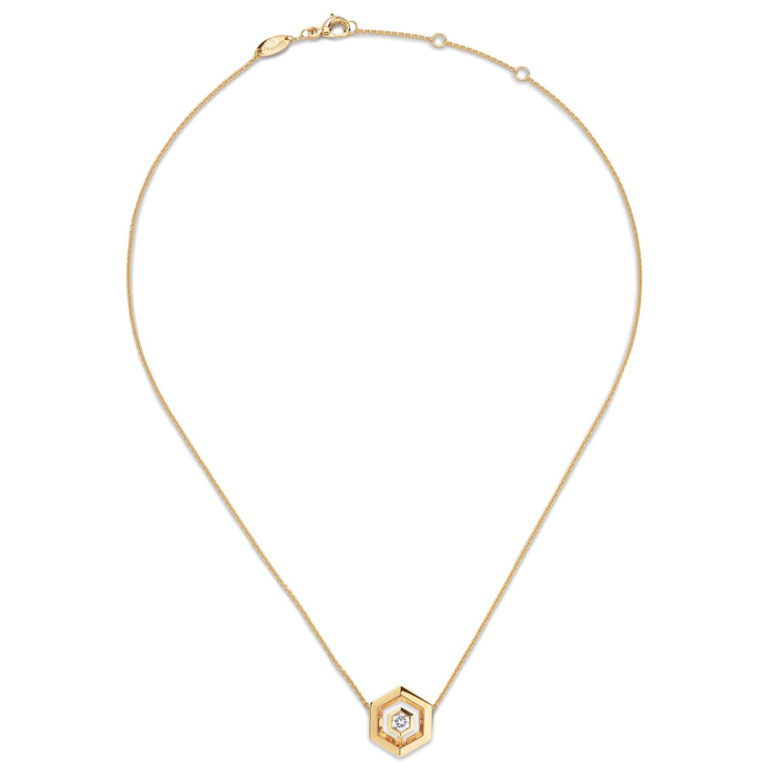 Diamant Halo Halskette
