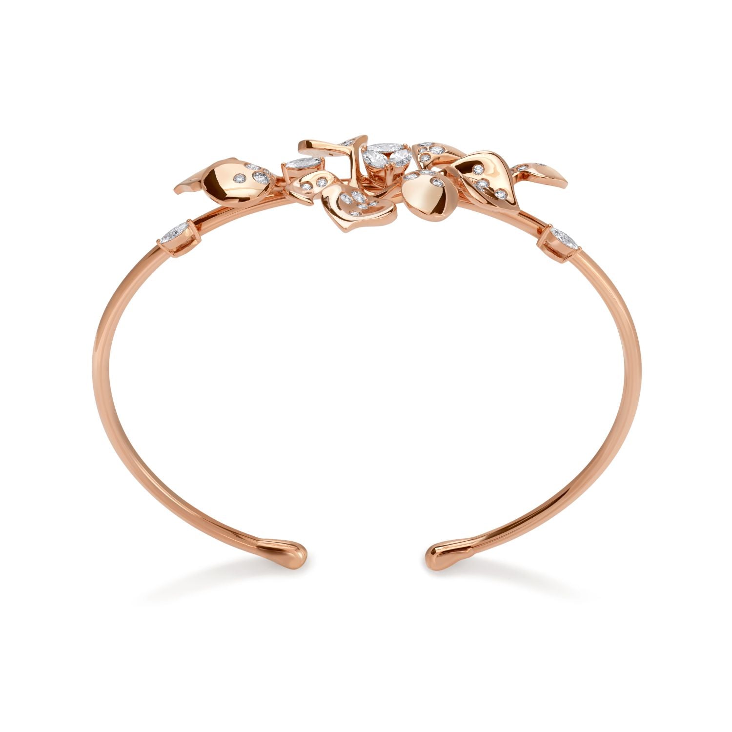 Armreif mit Diamanttropfen