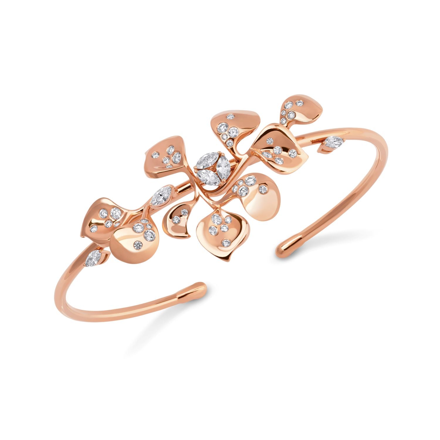 Armreif mit Diamanttropfen