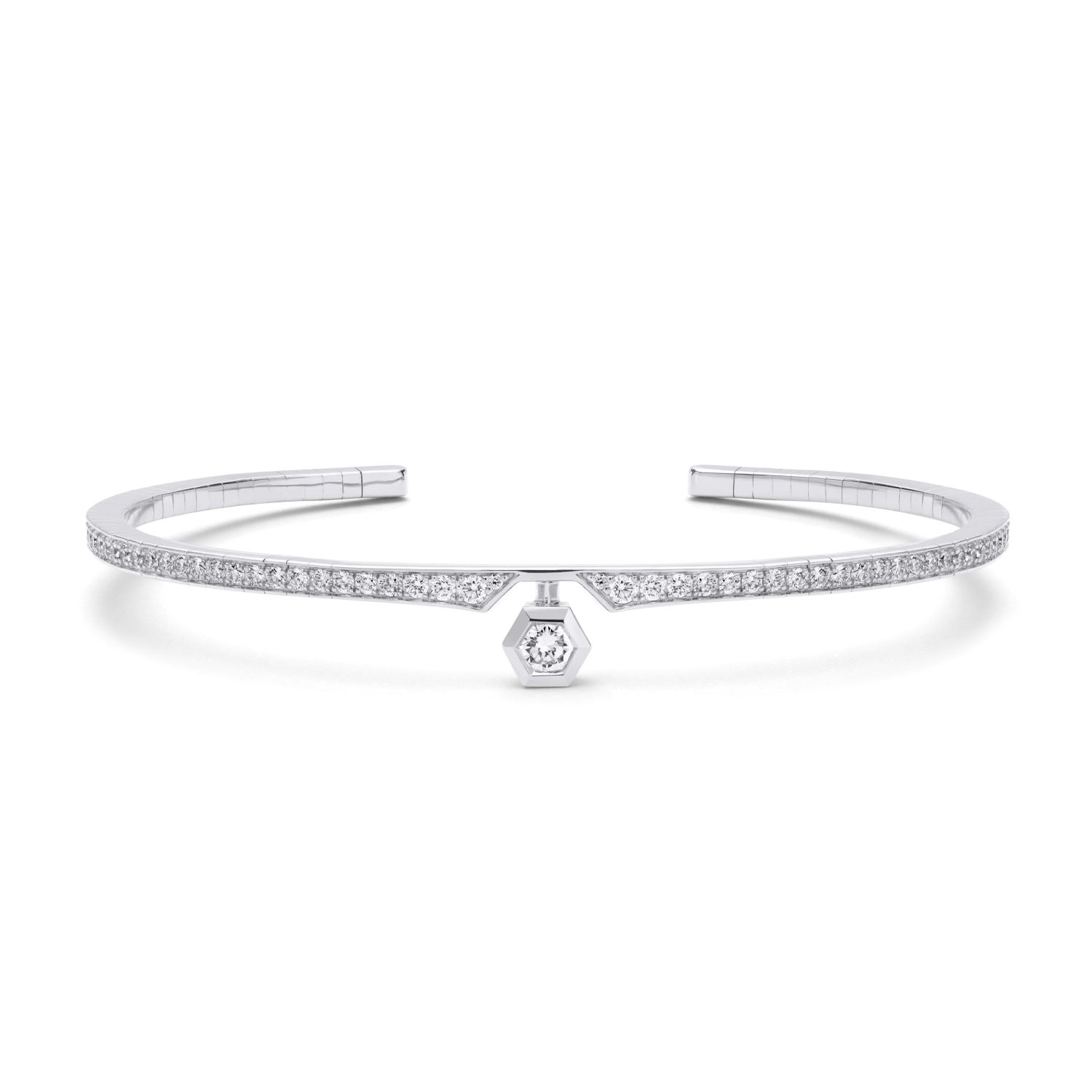 Flexibler Stern-Armreif mit Diamanten