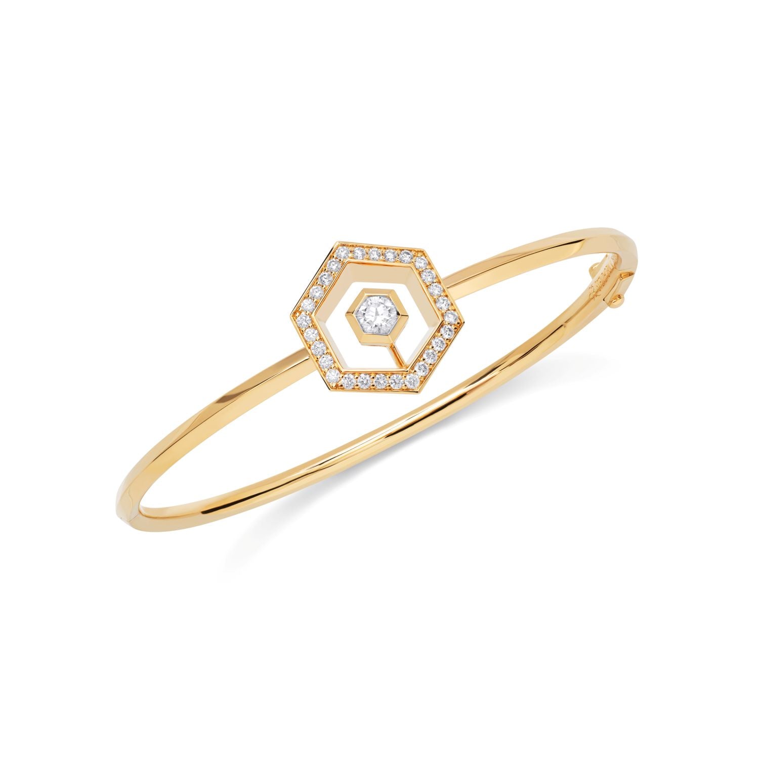 Diamantpavé Halo Armreif