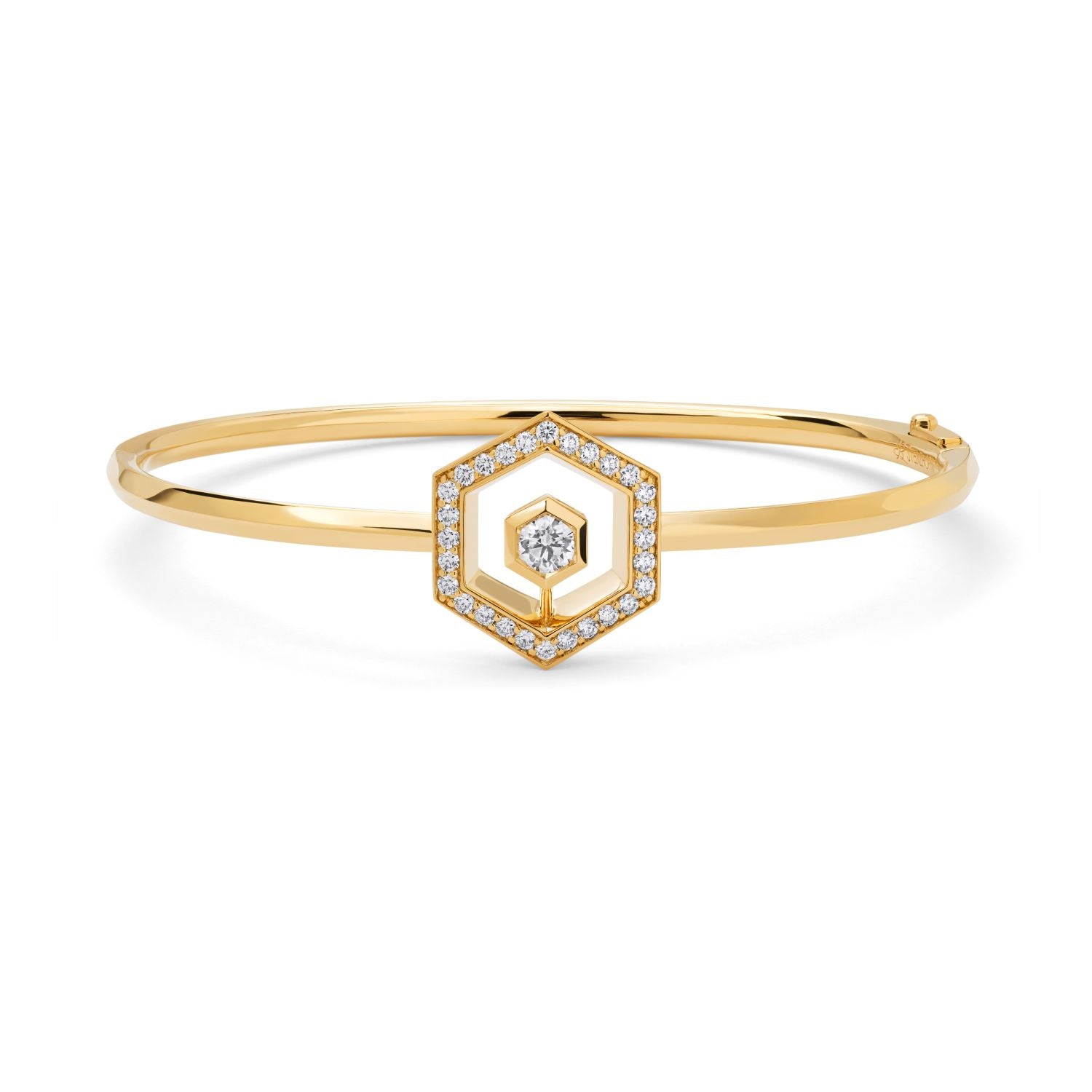 Diamantpavé Halo Armreif