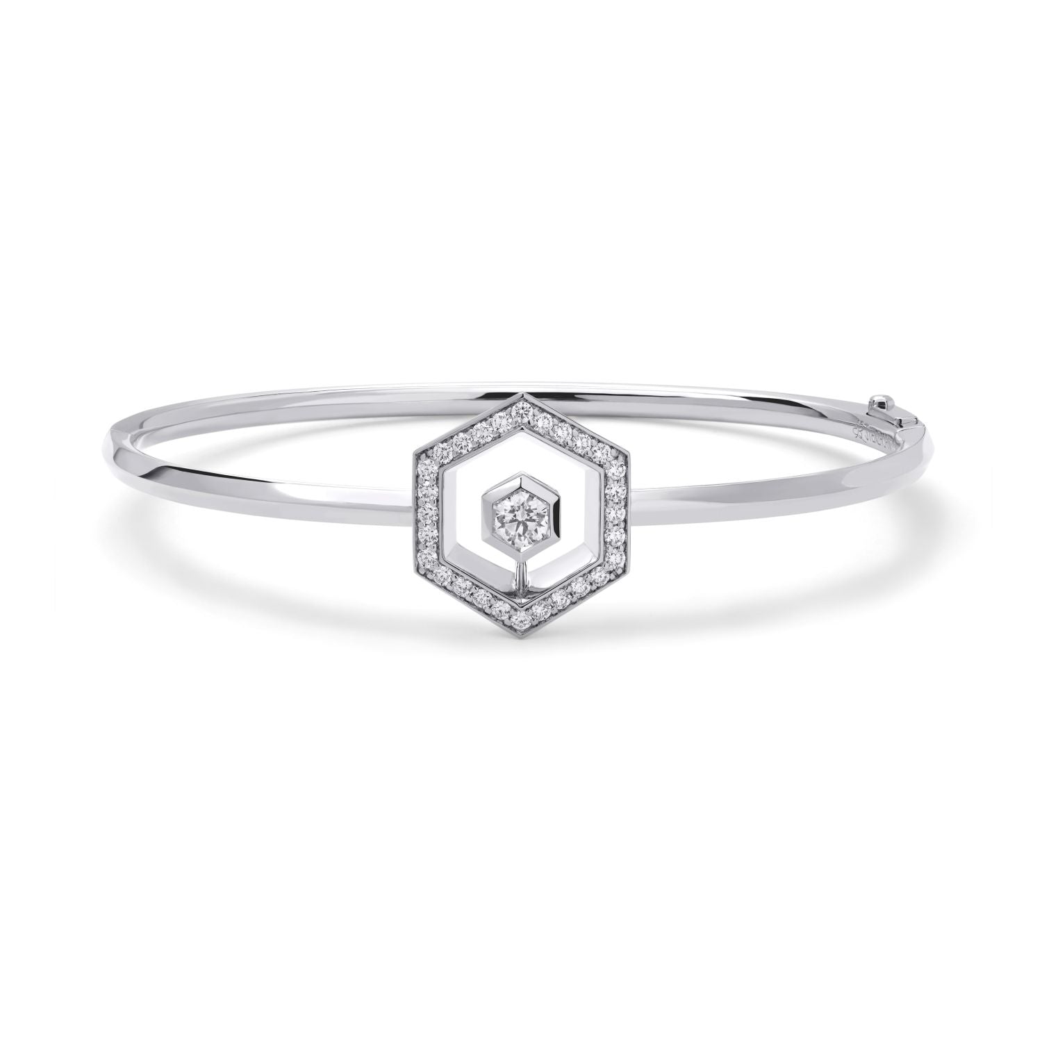 Diamantpavé Halo Armreif
