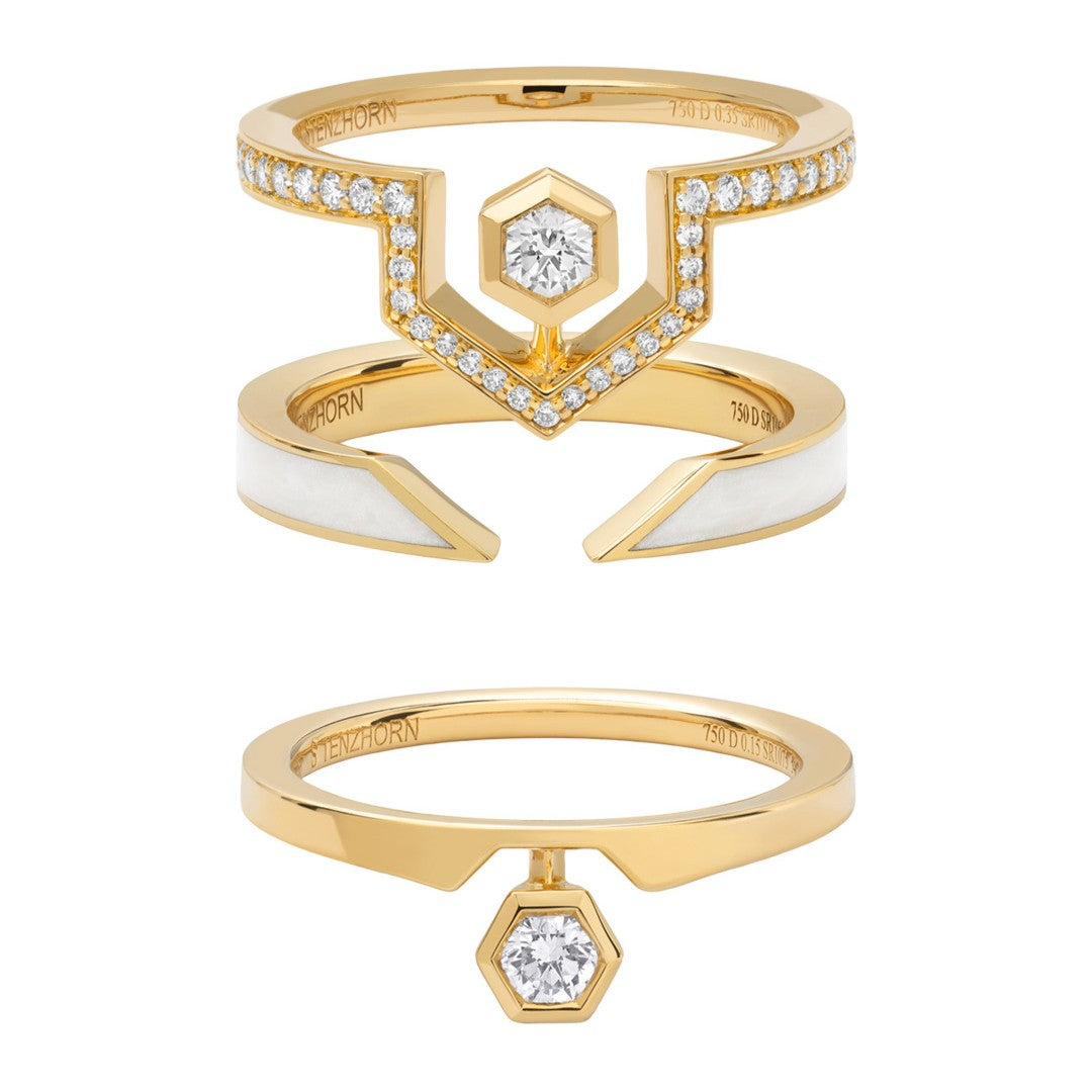 Pavé Diamond Star Ring